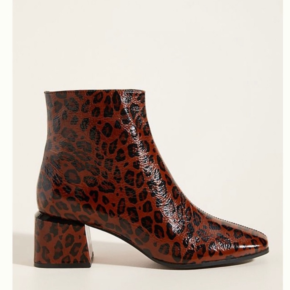 Bruno Premi /Anthropologie Leopard Boots